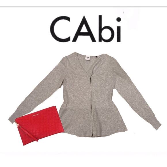 CAbi Zip Front Sweater Sz. S - Picture 3 of 6